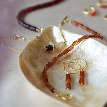 Afbeelding in Gallery-weergave laden, sieraden met cognac natuurstenen