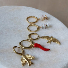 Afbeelding in Gallery-weergave laden, oorringetjes met hangertjes