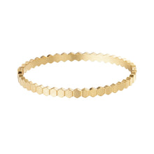 Afbeelding in Gallery-weergave laden, gouden slavenarmband met patroon