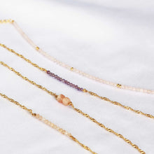 Afbeelding in Gallery-weergave laden, een mooie combinatie gouden armbandjes met edelstenen gemstones