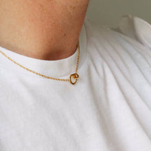 Afbeelding in Gallery-weergave laden, ketting goud met twee ronde hangertjes
