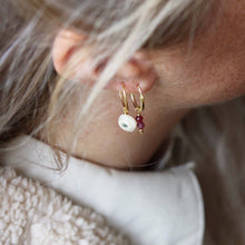 Afbeelding in Gallery-weergave laden, setje oorbellen met natuursteentjes