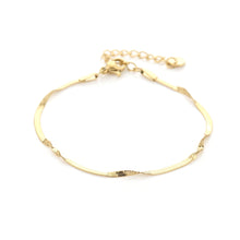 Afbeelding in Gallery-weergave laden, gouden armbandje met gedraaide stukjes
