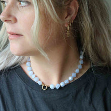 Afbeelding in Gallery-weergave laden, blauwe kralen ketting

