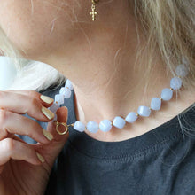Afbeelding in Gallery-weergave laden, blauwe kralen ketting
