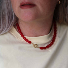 Afbeelding in Gallery-weergave laden, kralen ketting in rood
