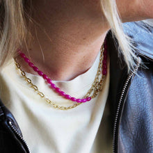 Afbeelding in Gallery-weergave laden, Ketting Momo (fuchsia)
