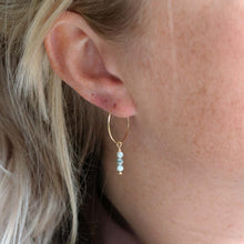 Afbeelding in Gallery-weergave laden, oorringen met natuursteen
