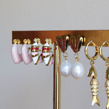 Afbeelding in Gallery-weergave laden, Oorbellen Pom (roze)
