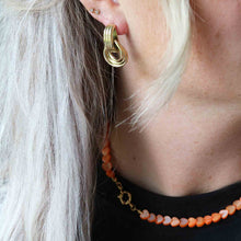 Afbeelding in Gallery-weergave laden, ketting met oranje hartjes
