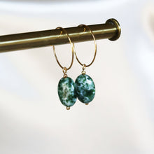 Afbeelding in Gallery-weergave laden, oorbellen met natuursteentjes
