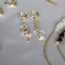 Afbeelding in Gallery-weergave laden, gouden lange oorbellen
