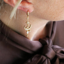 Afbeelding in Gallery-weergave laden, gouden lange oorbellen
