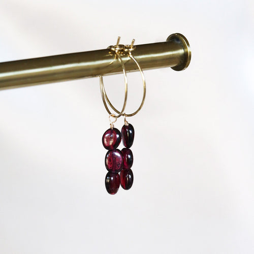 oorbellen met natuursteentjes