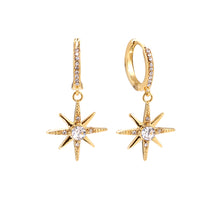 Afbeelding in Gallery-weergave laden, gouden oorbellen met sterren
