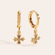 Afbeelding in Gallery-weergave laden, gouden oorbellen met kruisjes
