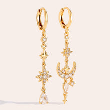 Afbeelding in Gallery-weergave laden, grote lage gouden oorbellen met steentjes
