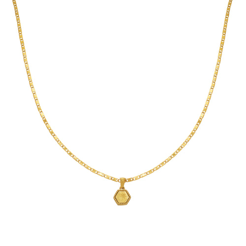 bali ketting goud met palmboom