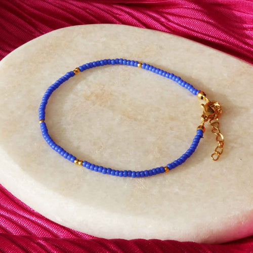 blauw armbandje
