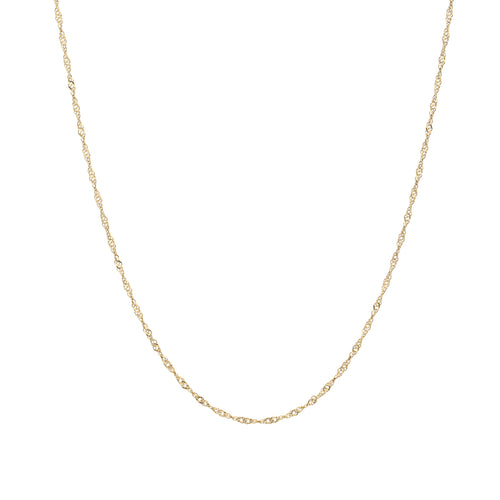 subtiele gedraaide gouden ketting